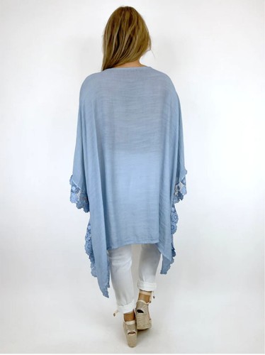 Damas Talla Grande Túnica Caftán Informal Kimono Top Mujeres Caftán Playa Mini Vestidos - Imagen 22 de 22