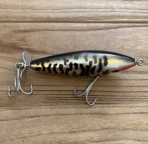 Smithwick Buck N Bawl Gold & Black Vintage Wood Topwater Fishing Lure - Picture 3 of 7