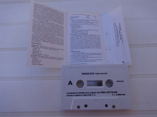 RENEGADE IMAGINE TECHNOS JAPAN AMSTRAD CPC 464 472 664 6128 - Imagen 3 de 4