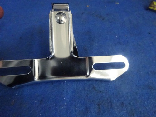 Harley Davidson BT & XL Rpl Vintage Chrome 2 Hole License Plate Mount 59995-55A - Picture 4 of 5