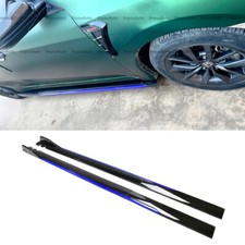 For Honda Accord 86 Side Skirt Extension Rocker Panel Splitter Black Blue For Honda Accord 86 Side Skirt Extension Rocker Panel Splitter Black Blue