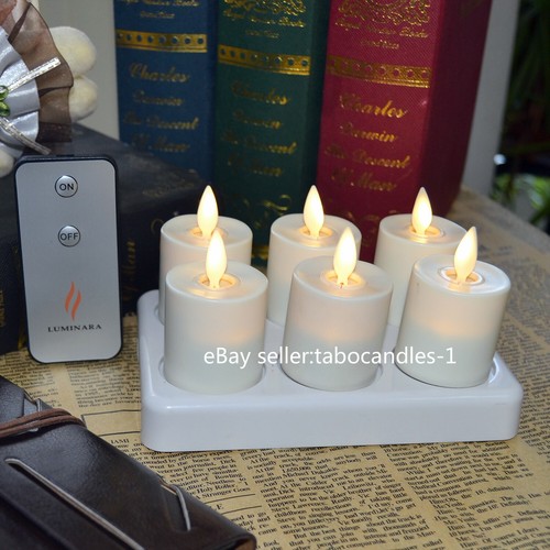 Luminara Flickering Rechargeable Tea Light Flameless Led Candles for Birthday - Picture 11 of 12