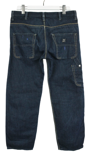 DIESEL Zulow 008IL Jeans Uomo W33/L30 Dritti Blu Denim Chino Tasche Con Zip - Foto 2 di 14