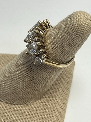Vermile Zirkonia Bandring Größe 6 Sterlingsilber - Bild 2 von 6