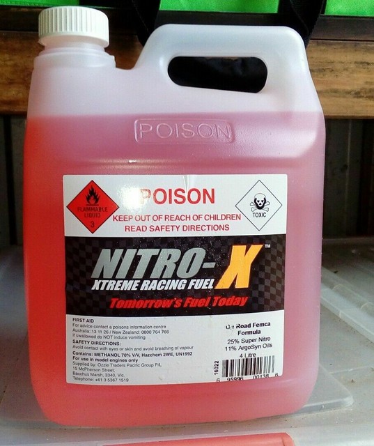 Nitro X 4 Litre Race Prep Nitro RC Fuel for RC Vehicle- Choose Blend - RC Addict Nitro X 4 Litre Race Prep Nitro RC Fuel for RC Vehicle- Choose Blend - RC Addict