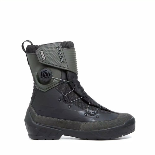 TcX Infinity 3 Mid Wp Green Size 46 Low Motorcycle Boots Adventure Touring - Picture 2 of 3