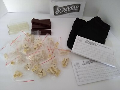 Scrabble Game Folio Travel Edition Replacement Pieces & Parts Snap Tiles 