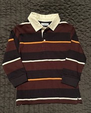 Mayoral Boys Size 2 Maroon Black Long Sleeve Polo - Brand New Without Tags