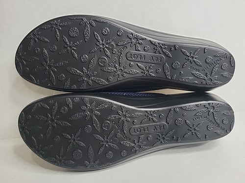 New Fly Flot Womens Navy Blue Mesh Sandals Made In 🇮🇹 Anti Shock EU 41 US 9.5 - Bild 9 von 9