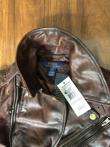 RALPH LAUREN Girl’s Brown Leather Jacket Size 7 years - Picture 6 of 12