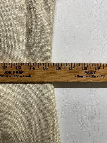 Vintage Pauline Trigere Dress Midi Length Linen Knit Cream 15.5" Waist - Picture 4 of 6