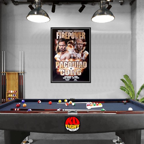 MANNY PACQUIAO vs. MIGUEL COTTO : Original MGM Onsite Boxing Fight Poster 30D - Picture 10 of 17