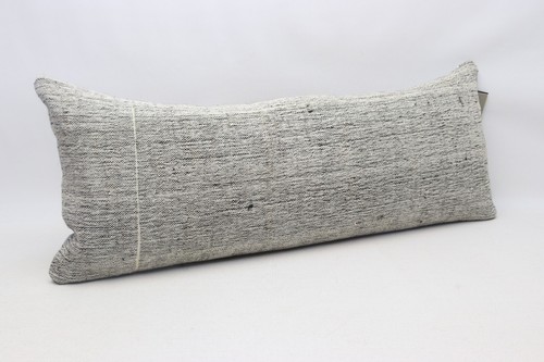 Kilim pillow cover, 14x36 lumbar pillow cover, Handmade kilim pillow cover, K146 - Picture 2 of 5