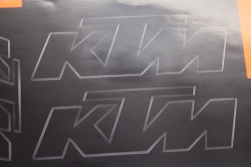 KTM Motorrad Aufkleber Set * Ready to Race Sticker Bogen Enduro orange / schwarz - Afbeelding 4 van 6