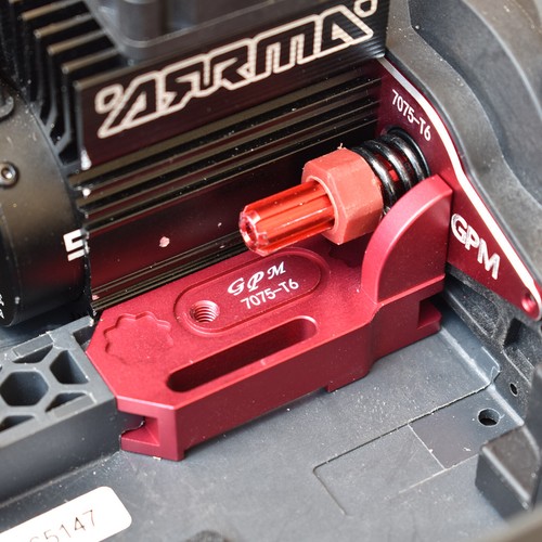 Red Motor Mount Heatsink Holder For ARRMA GRANITE 4X4 MEGA MOSTER 7075-T6 RC - Picture 3 of 5