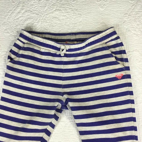 Roxy Girl's Striped Knit Cream Purple Heathered Tropical Pocket Leggings - Picture 7 of 9