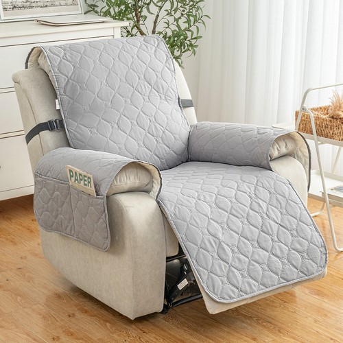 100% waterproof non-slip recliner sofa cover, stretch-strap recliner pet cover, - Picture 74 of 80
