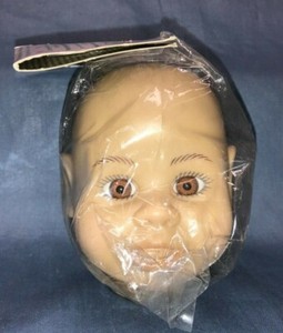 Syndee/'s Crafts LARGE SANDI w//Blue Eyes DOLL HEAD #01114 NEW IN PACKAGE 1