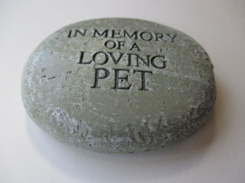 U3 In Memory of loving Pet small Bereavement memorial Stone remembrance garden - Picture 2 of 3