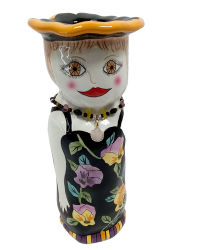 Susan Paley Bella Casa SOPHIE Ceramic Art Vase Ganz Shelf Decor - Picture 9 of 11