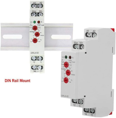 GRL8-02 Liquid Control Relay Level Control Relay 10A AC/DC 24V-240V - Picture 9 of 12
