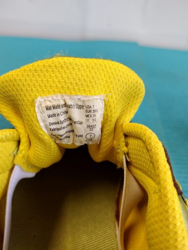 Champion Women's Classic Leather Sneakers Brown Yellow Size 7 - Picture 6 of 11