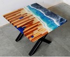 Epoxy Resin Dining & Kitchen Slab Center Sofa Coffee Table Modern Arts Furniture