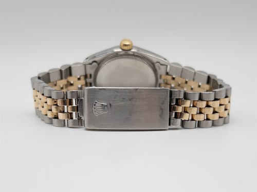 Estate $14,000 31mm ROLEX MIDSIZE DATEJUST 18k Yellow Gold SS Watch SERVICED - Picture 5 of 7