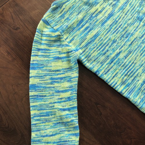 Women's Vintage Express Long Sleeve Knit Sweater Multicolor Stripe XS 90s ? - Picture 18 of 23