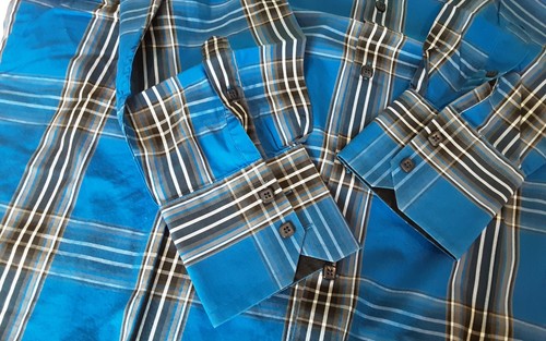 Mens Hawes & Curtis Hurst Shirt Single Cuffs Cotton Blue size XXL, VGC - Picture 17 of 23
