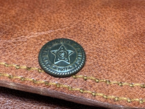 Great Seal of The State of Oklahoma 1907 Leather Crossbody Messenger Bag Brown - Picture 7 of 10