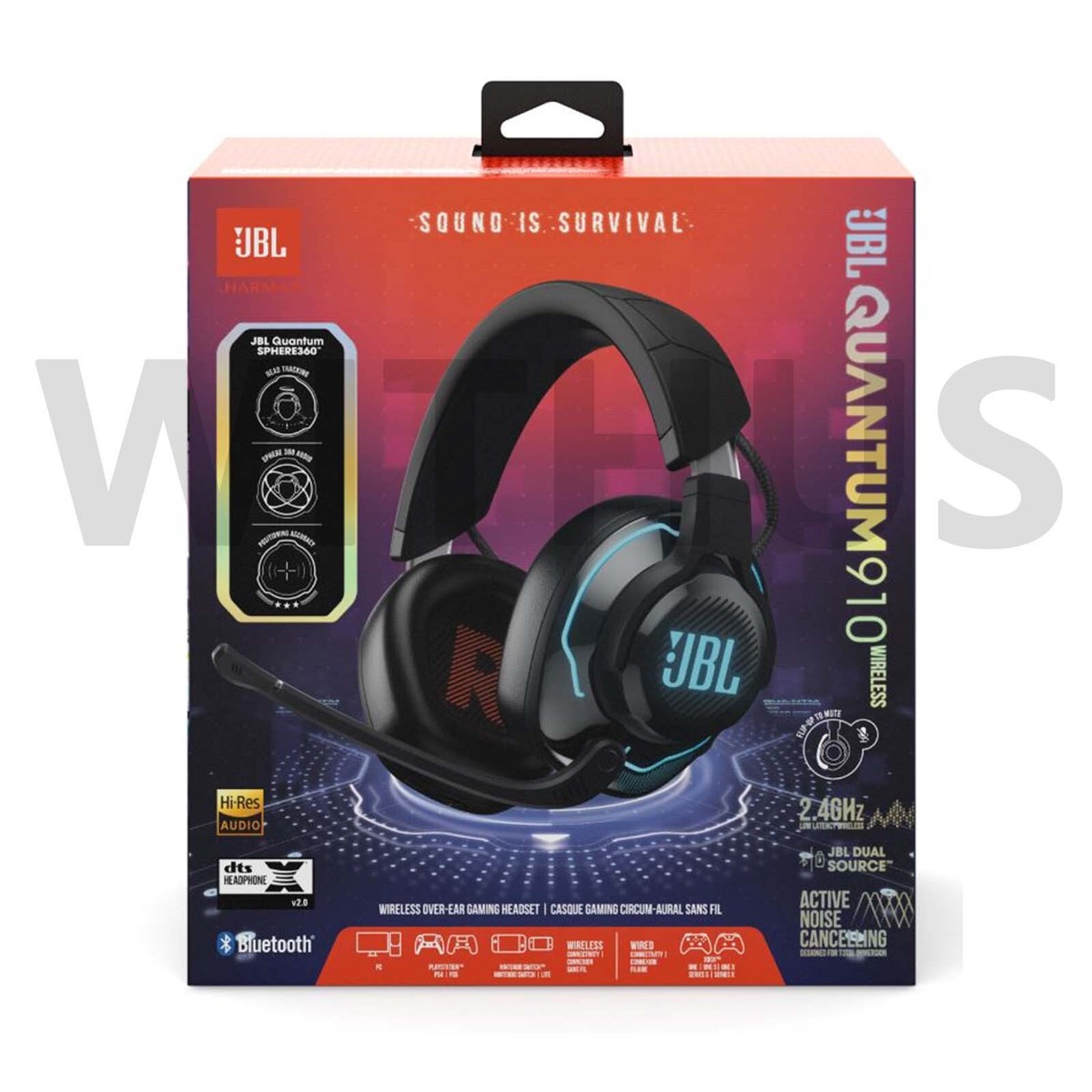 JBL Quantum 910 Wireless Gaming Headset with Active Noise JBL Quantum 910 Wireless Gaming Headset with Active Noise