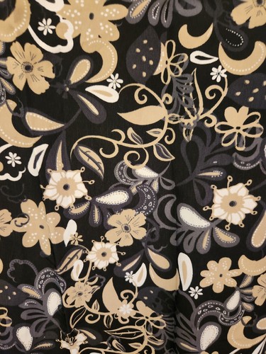 New LuLaRoe Joy Women's Size XS Xtra Small Longline Vest Black And Beige Floral - Picture 4 of 5