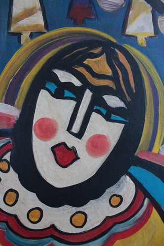Hugo Scheiber Ölbild surrealistische Dame Kubismus Expressionismus Porträt Rar! - Bild 11 von 12