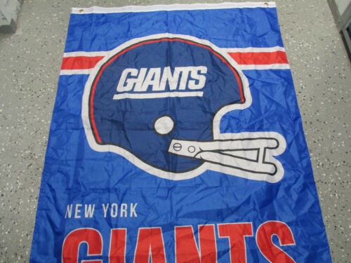 NFL NEW YORK GIANTS HELMET LOGO EST. 1925 BLUE BANNER FLAG - Picture 2 of 5