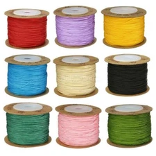 100m Nylon Cord Thread Chinese Knot Macrame Beading Bracelet DIY Braided 0.8mm