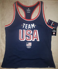 Usa Olympic Tank Top Shirt Women Running Soccer Yoga Gym Xl Nwt Rare L@K