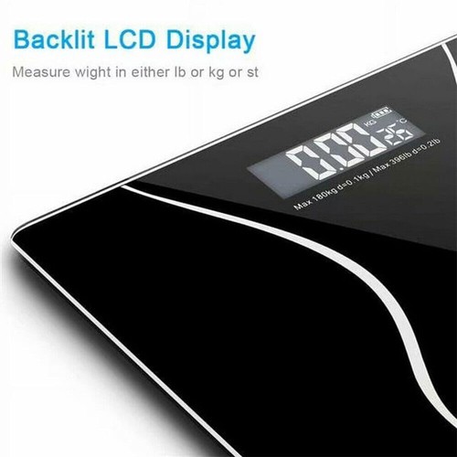2024 Digital Bathroom Scales 180KG Body Weight Weighing Scale LCD Electronic UK - Picture 8 of 15