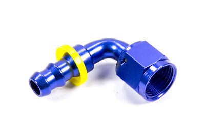 FRAGOLA 209110 Hose Conversion Fitting 10 AN 90Degree to 8 AN Hose