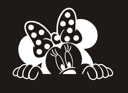 Calcomanía de vinilo Peeking Minnie Mouse - Imagen 4 de 6