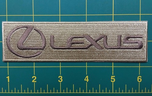Parche Lexus Lexus 5,5"" x 1,5"" dorado sobre oro sello térmico hierro sobre hierro en o coser - Imagen 2 de 3