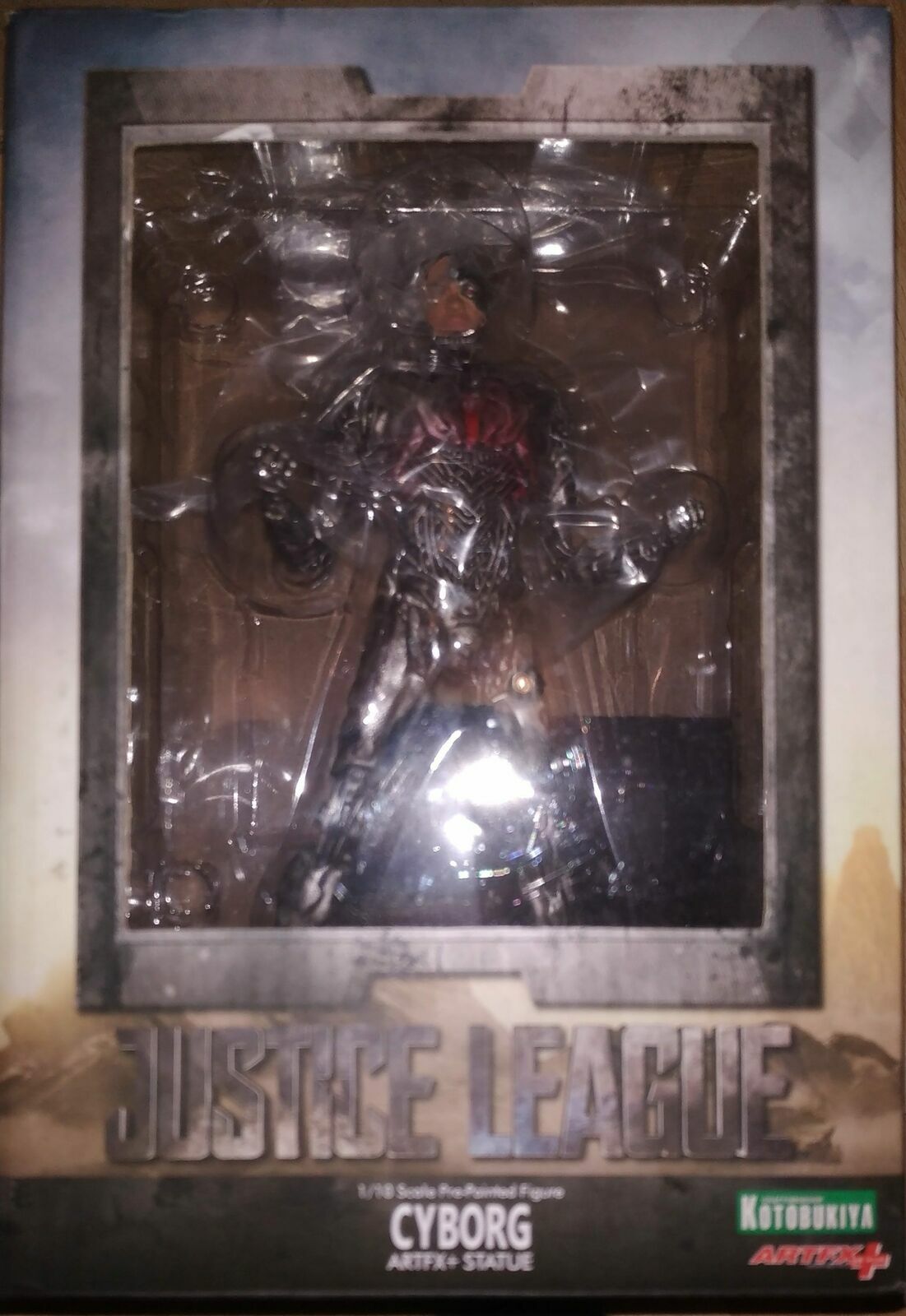 Kotobukiya - Statue Justice League Cyborg ARTFX+ - COMME NEUVE Kotobukiya - Statue Justice League Cyborg ARTFX+ - COMME NEUVE