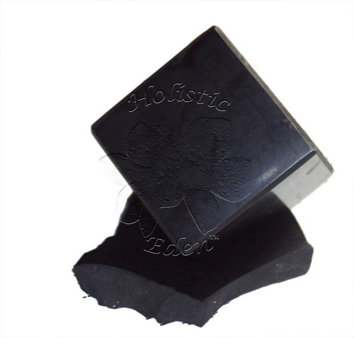 Cubo de Shungita 70mm + Soporte, Protección EMF, Purificador de Aire Cristal Piedra de Salud - Imagen 3 de 4