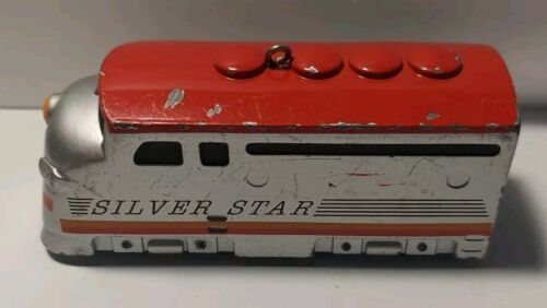1992 Hallmark Keepsake SILBER STAR Ornament Lokomotive erster Wagenzug