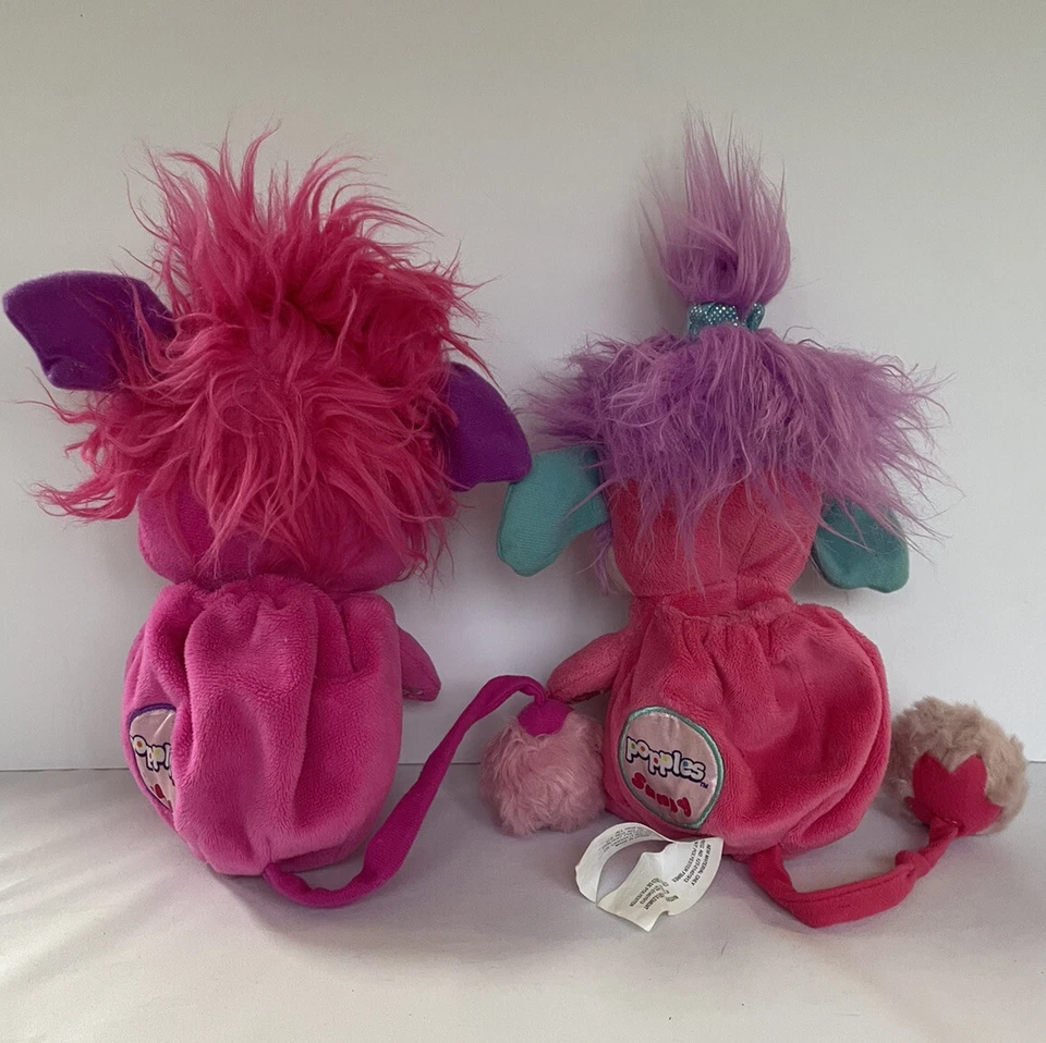 Spinmaster Popples Lote de 2 Burbujas Sunny Popple Peluche 2015 Retro 8" Transforma Foto 2 de 4