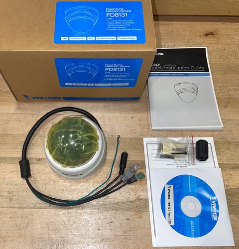 VIVOTEK FD8131 FESTE DOME FARBE IP NETZWERK SICHERHEIT ÜBERWACHUNG POE KAMERA - Bild 1 von 3