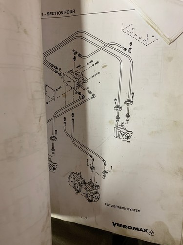 Vibromax 752 SERVICE SHOP REPAIR MANUAL TANDEM ROLLER VIB COMPACTOR DBL DRUM#225 - Picture 4 of 4
