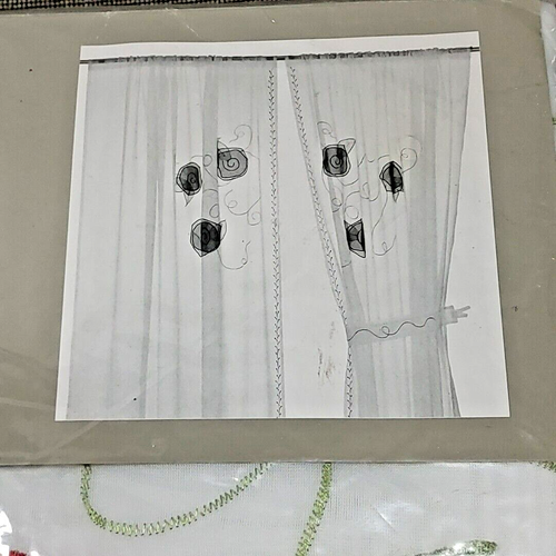MINNEN ROS ROSE IKEA Drapery Curtain Panels 47" x 89" 600.787.03 Sheer - Picture 4 of 7