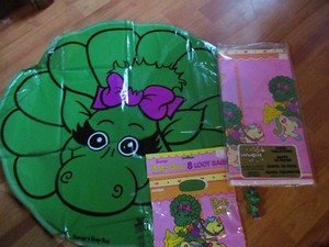 Baby Bop Birthday Party Supplies Multi Color 4pc Lot 1993 Unique
