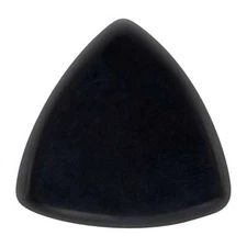 Black Obsidian Guitar Pick - 3.0mm 346 Rounded Triangle Handmade Exotic Plectrum